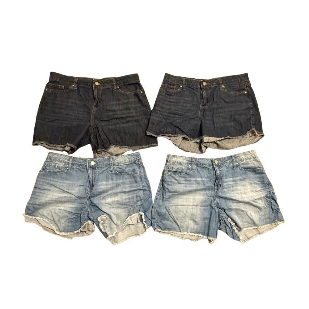 Bundle Lot of Four (4) Calvin Klein Denim Shorts Size 8